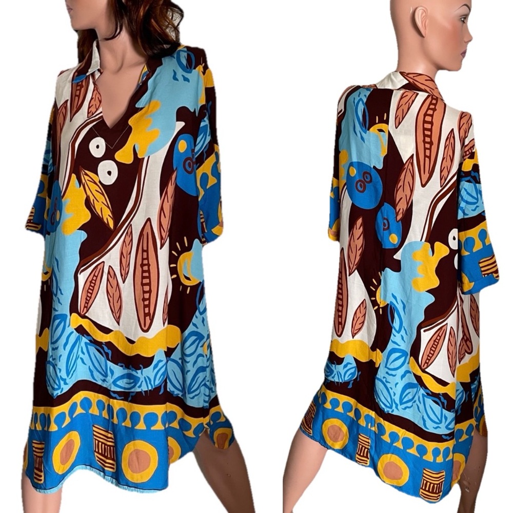 BY COCO Italian Resort DRESS Made in ITALY O/S NWT